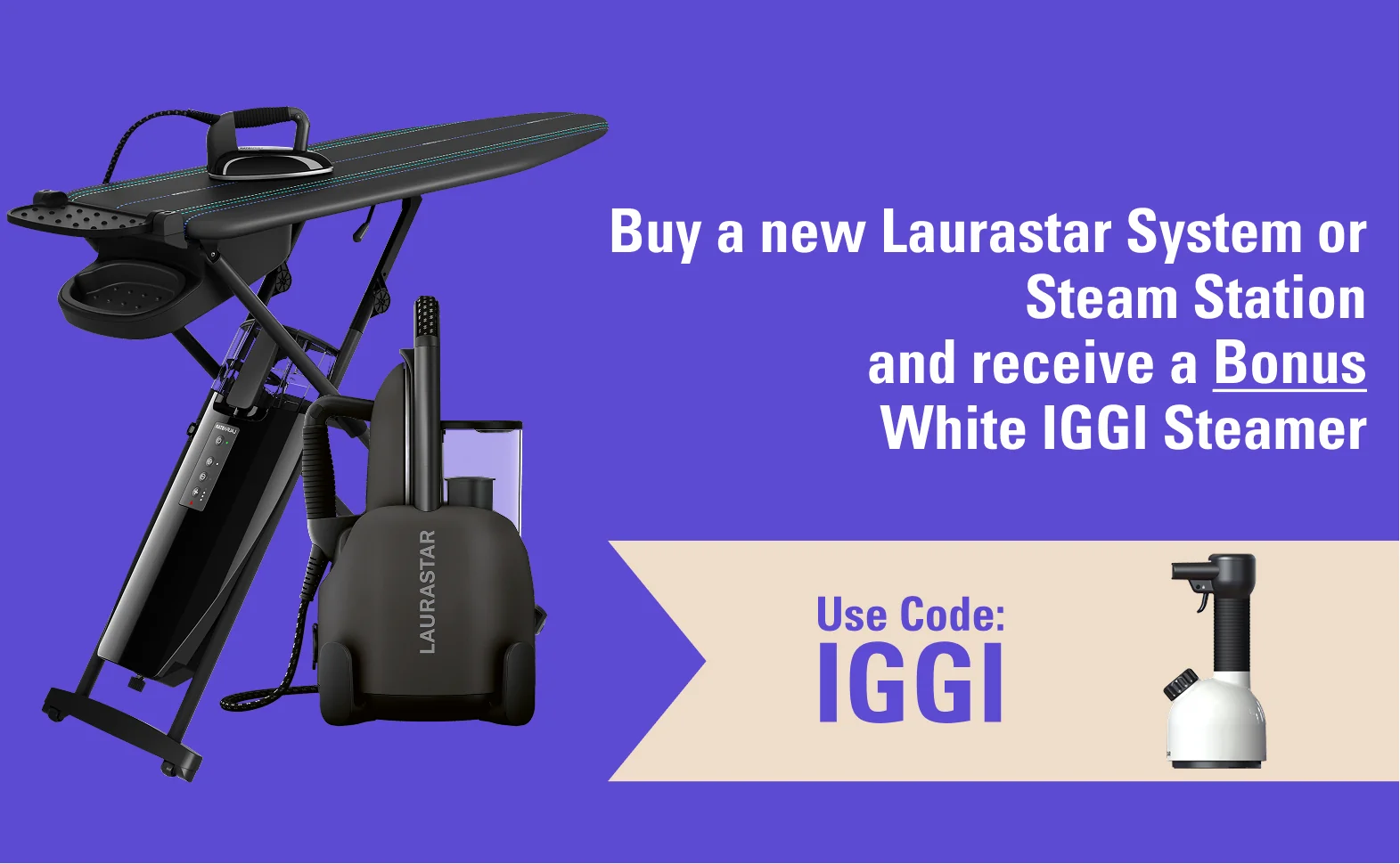 The best ironing systems, steam stations, and steamers. Laurastar Steam Irons.