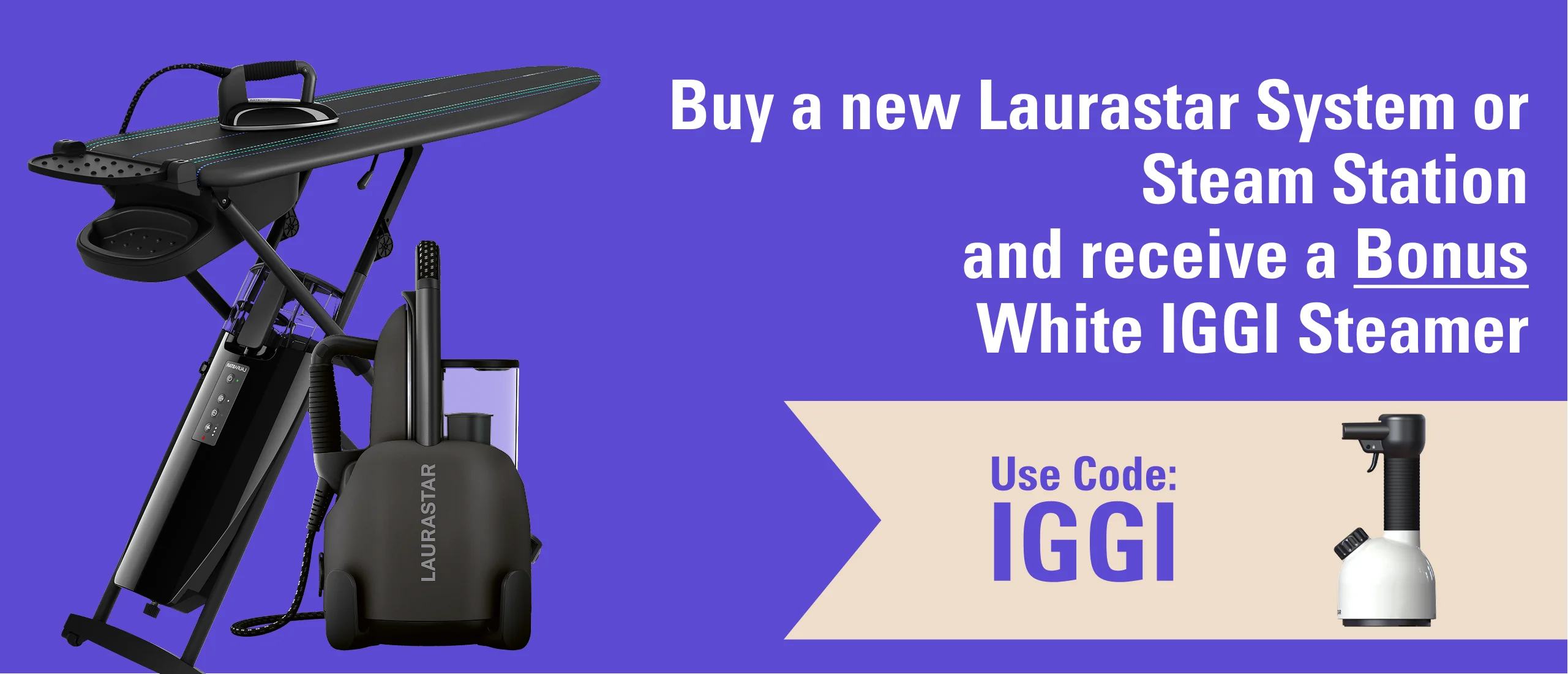The best ironing systems, steam stations, and steamers. Laurastar Steam Irons.