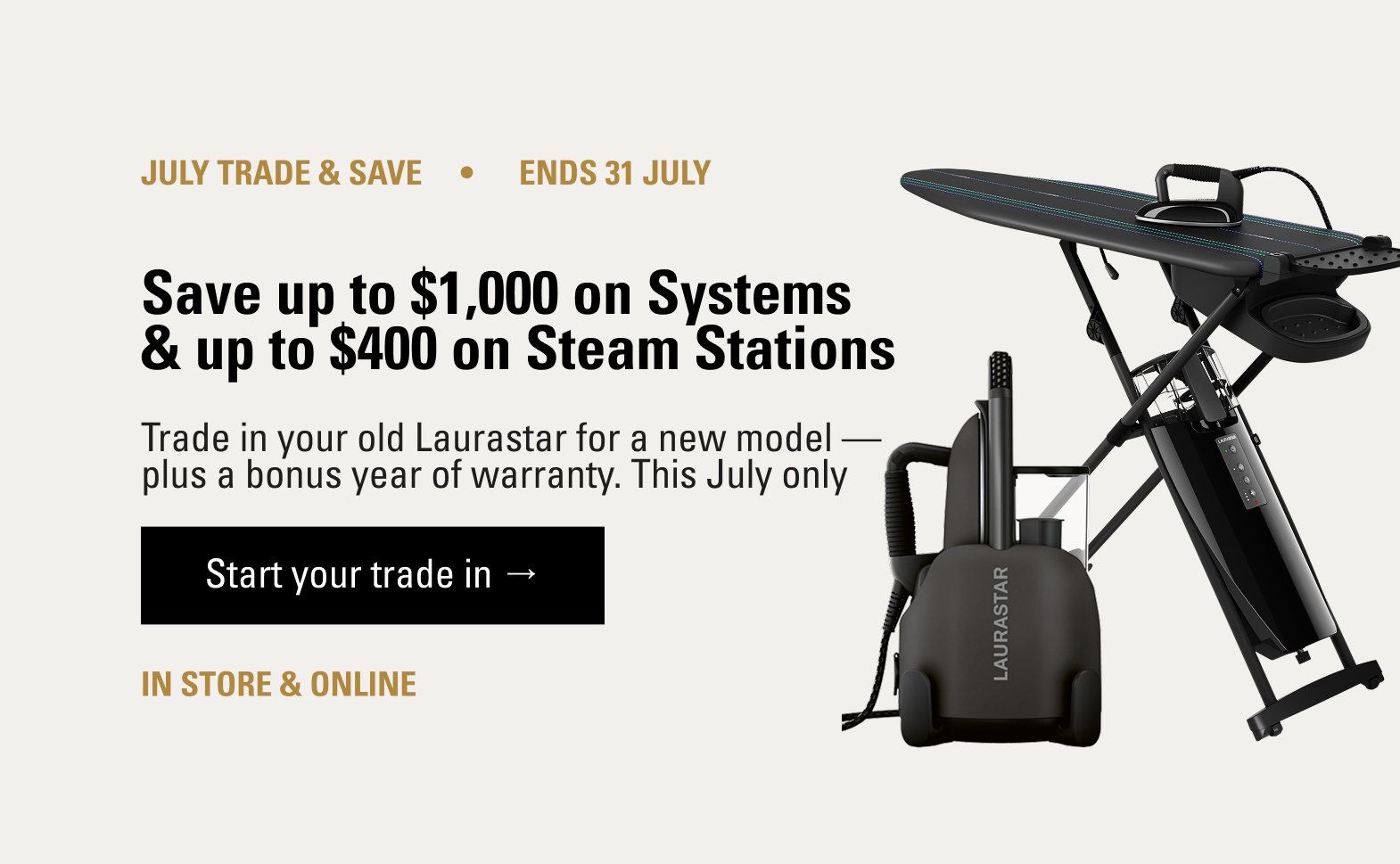 The best ironing systems, steam stations, and steamers. Laurastar Steam Irons.