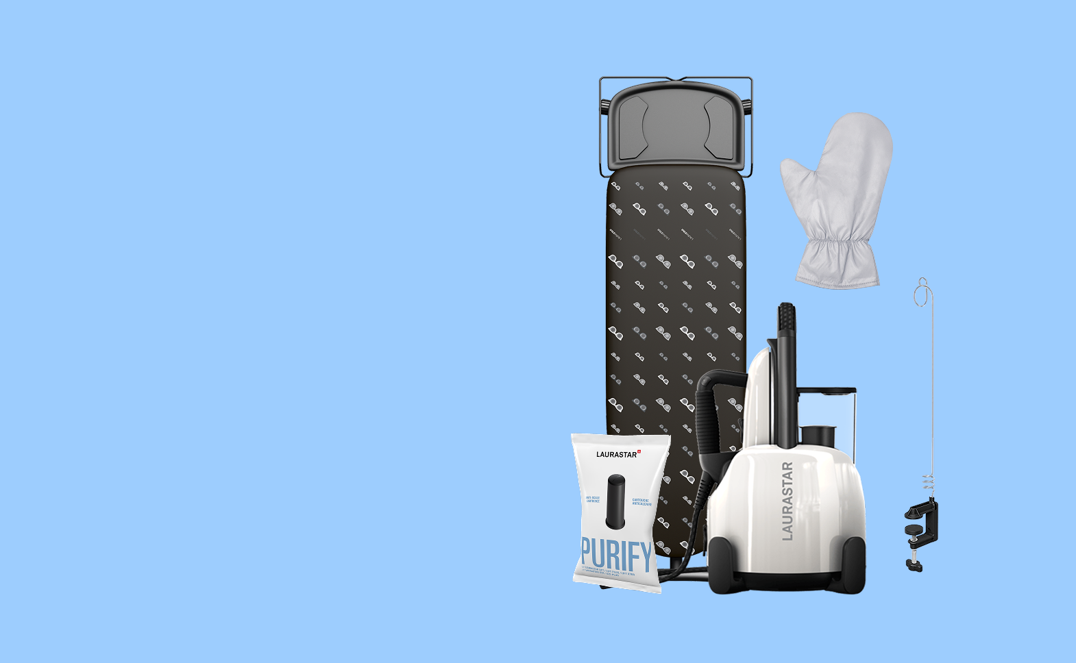 The best ironing systems, steam stations, and steamers. Laurastar Steam Irons.